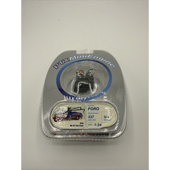PTX MINI ENGINE 1934 FORD BB-157 TOW TRUCK 1:24 337 CUBIC INCH V-8 FLAT HEAD - Picture 9 of 11